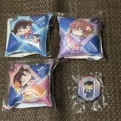 コナン・ラン・灰原 クッションチャームセット　くら寿司　赤井秀一 マグネット