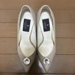 LANVIN ベージュ ポインテッドトゥ ハイヒールのサムネイル