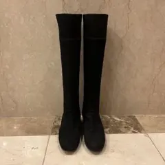 CHANEL シャネル　ロングブーツ　黒　37