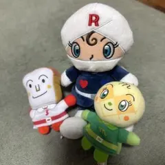 アンパンマンぬいぐるみセット！食パンマン☆メロンパンナ☆ロールパンナ