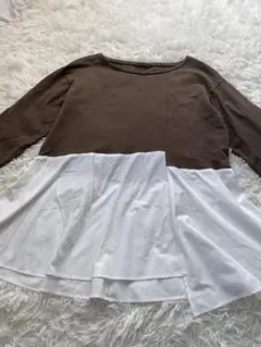 BARNYARDSTORM アシメペプラムプルオーバー　体型カバー　1