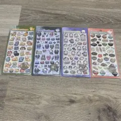 柴犬 忍者 お相撲さん 屋台 和柄 ボンボンドロップシール 4枚セット 正規品