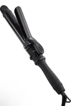 ま*様 SALONIA コテ 32mm カールヘアアイロン 収納ケース付き 黒