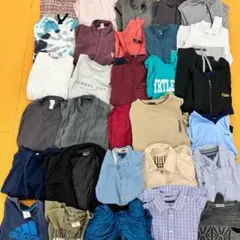 N6 アメリカ古着　ブランドミックス　長袖類　シャツ　30着セット　まとめ売り