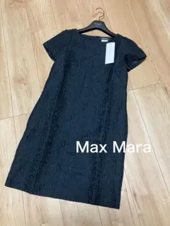美品✨マックスマーラ 大きいサイズ デニムドット半袖ワンピース 