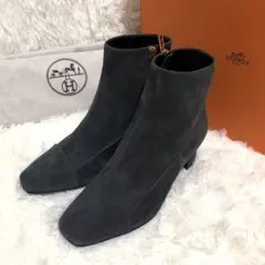 未使用✨エルメス ブーツ スクエアトゥ レクシー　23.5cm グレーのサムネイル