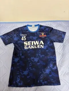 ATHLETA 聖和学園 練習着 45番 半袖 紺色 ATHLETA 聖和学園 練習着 45番 半袖 紺色 - メルカリ