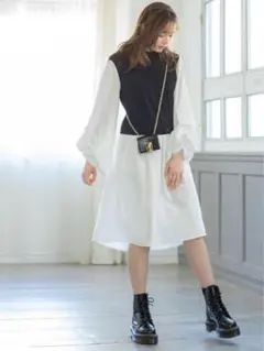 【完売】GRL ベストドッキングシャツワンピース