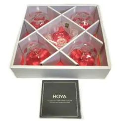 値下げ HOYA クリスタル 花びら 小鉢 5つセット