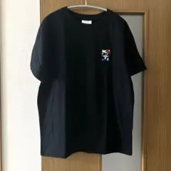 しまむら ハローキティTシャツ 半袖Tシャツ 刺繍 ワッペン 黒 ブラックのサムネイル