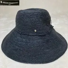 美品 HELEN KAMINSKI ラフィア 麦わら帽子 レディースのサムネイル