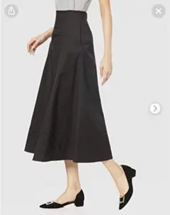 最終価格Mila Owen ブラック パネルフレアスカート