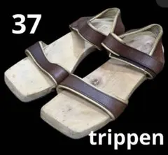 良品❗️trippen トリッペン 木製 サンダル レザー ブラウン37/24cmのサムネイル