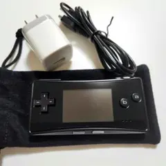 ゲームボーイミクロ 本体 ブラック ケース、充電ケーブル付き