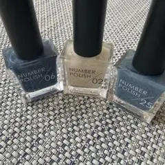【未使用】最終値引き NUMBER POLISH 02 06 25 3本セットのサムネイル