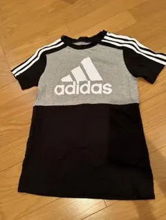【美品】adidas グレー ブラック Tシャツ　150cm