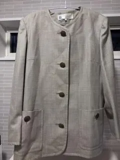 GIVENCHY GLAMOUR ノーカラーチェックジャケット 13