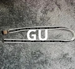 新品未使用 GU AND24LOVELY ロゴベルト ブラック×ホワイト