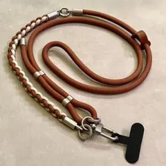 スマホショルダー ストラップ ブラウン系