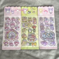 マイメロディ ポムポムプリン クロミ ウォーターシール 3枚セット