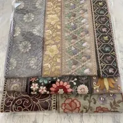 1. インド刺繍リボン 在庫整理★アソート