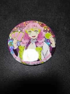 鬼滅の刃 ホログラム 缶バッジ 伊黒小芭内 甘露寺蜜璃 ナムコ namco 鬼滅の刃 - 鬼滅の刃 Q-pot ランダム缶バッジ 甘露寺蜜璃 伊黒小