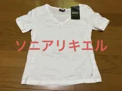 【タグ】SONIA RYKIEL ホワイト Tシャツ Mのサムネイル