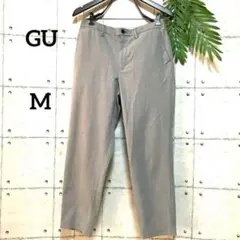 a549.ジーユー/ストレートカジュアルパンツ/グレー/M/何枚あっても困らない