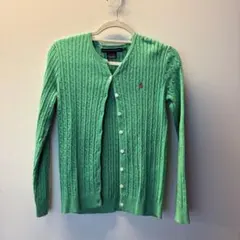Polo by Ralph Lauren ケーブルニット カーディガン グリーン