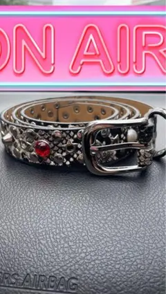 ◆新品◆JADED LONDON　ピラミッドスタッズベルト 送関込 JADED LONDON Mamba スタッズ レザー ベルト (JADED