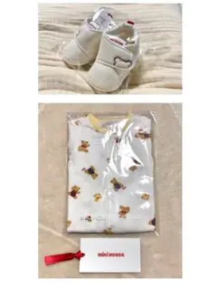 ミキハウス ロンパース＋プレシューズ　セット
