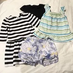 GAP真夏トップス＆7部袖ワンピ含む4点セット 100のサムネイル
