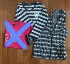 ラッドカスタム　セット売り　半袖パーカー150 長袖Ｔシャツ130