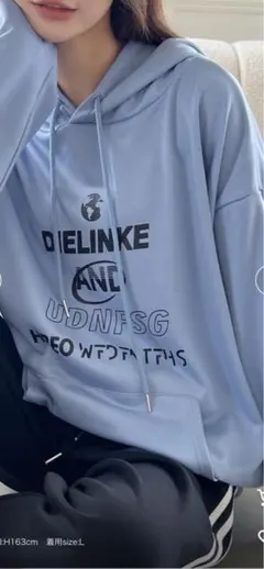 ストリートロゴ オーバーサイズ スウェットパーカー shepp xlサイズ