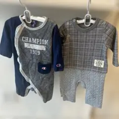Champion & b.baby ロンパース 2点セット 80cm