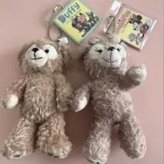 【美品】ディズニー ダッフィー&シェリーメイ 初期モデルぬいバセット 絵本付き