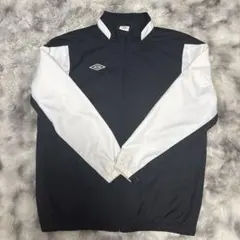Umbro ナイロンジャケット XL 黒/白