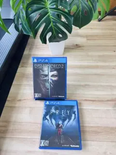 PS4 用ゲーム　Dishonored 2 & Prey のセット
