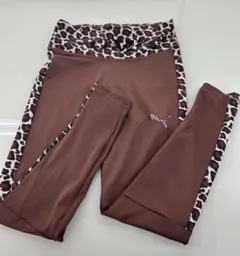 PUMA ヒョウ柄ウエストバンド レギンス　S