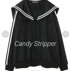 【美品】キャンディストリッパー　セーラー　ジャージ　ブルゾン　ブラック　黒