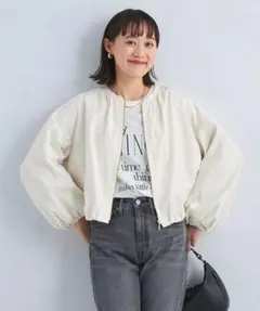 green label relaxing バルーンスリーブ ブルゾン