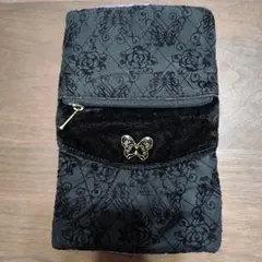 ANNA SUI パープルポーチ 花柄