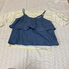 キャミソール付きTシャツ 160