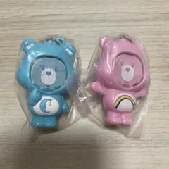 ケアベア　フォトフレームマスコット ベッドタイムベア チアベア ガチャ