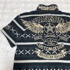 Vanson スカル ポロシャツ ボーダー 希少デザイン XL - メルカリ