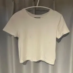 【やや汚れあり】　白Tシャツ　Mのサムネイル