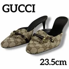 良品 GUCCI グッチ ミュール サンダル ホースビット チェーン Y2K