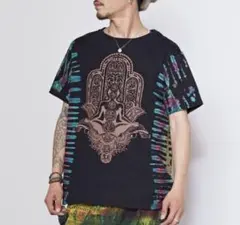 Amina タイダイ チャクラ ハムサ Tシャツ フリーサイズのサムネイル