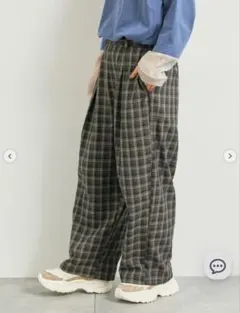 SM2 チェック無地アソートタックパンツ Mサイズ