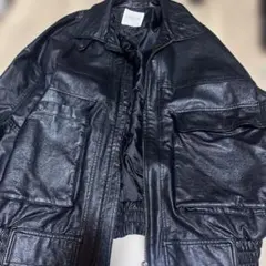 黒レザーアウター FREAK'S STORE ブラックレザージャケット